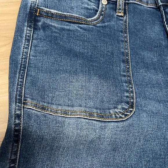 Wonderly Dark Blue Flare Jeans Women Size 6R - Picture 6 of 14